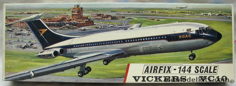 Airfix 1/144 Vickers VC-10 - BOAC, SK601 plastic model kit